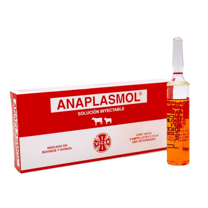 BOEHRINGER INGELHEIM - Anaplasmol Solucion Inyectable x3Amp x10Cc
