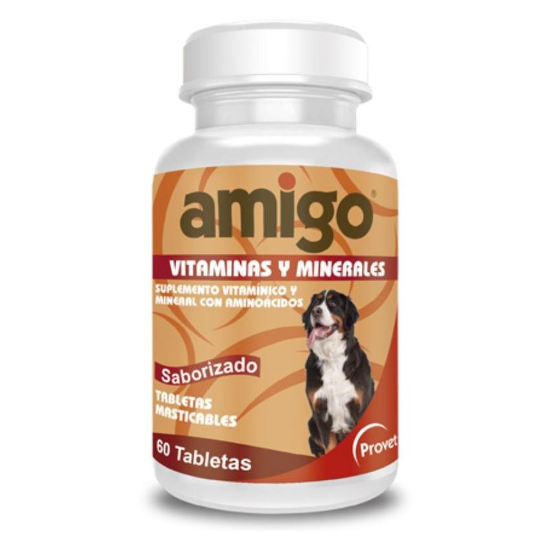 BOEHRINGER INGELHEIM - Amigo Vitaminas Y Minerales Perros X60 Tabletas