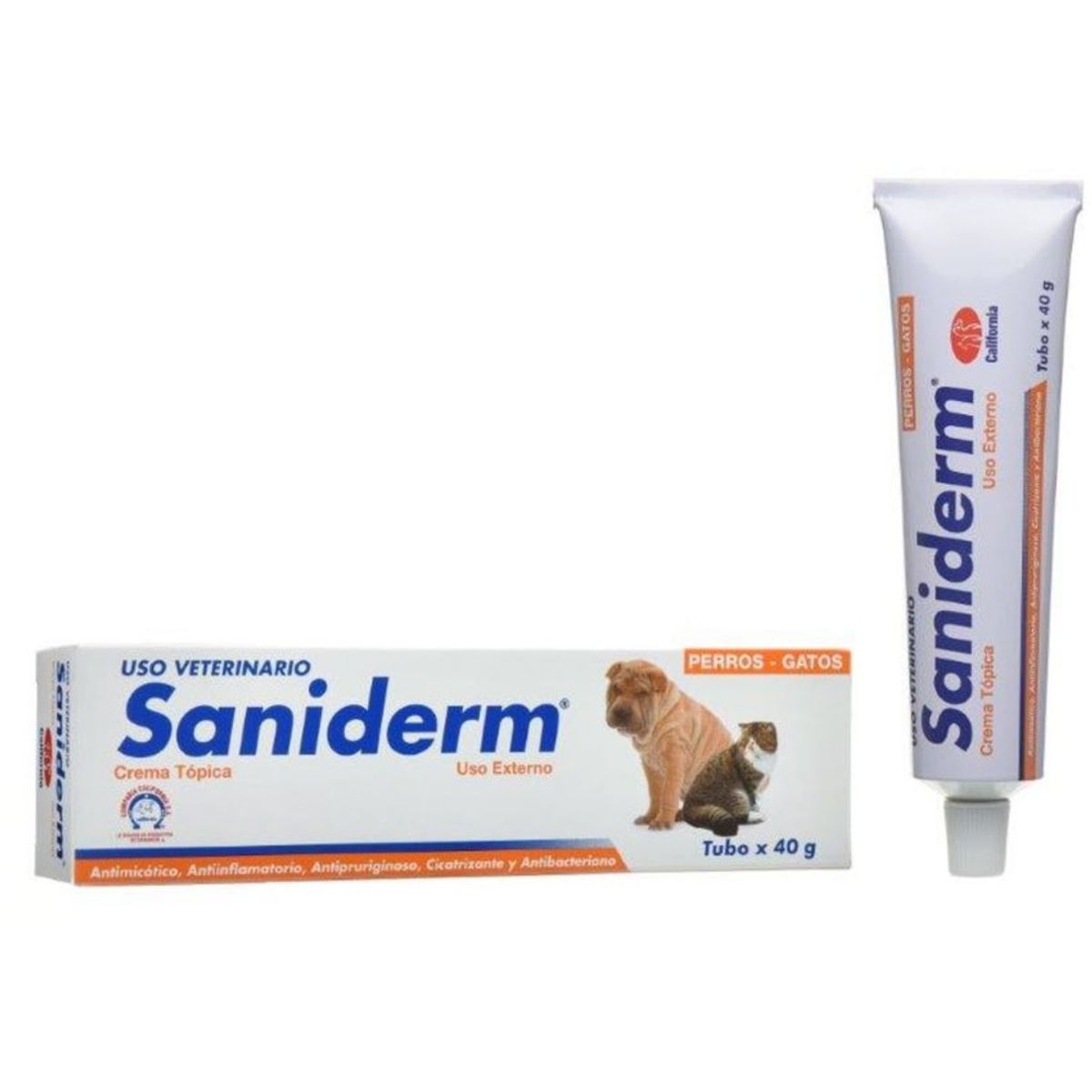 BOEHRINGER INGELHEIM - Saniderm Antimicotico Cicatrizante Piel Perros Gatos 40G