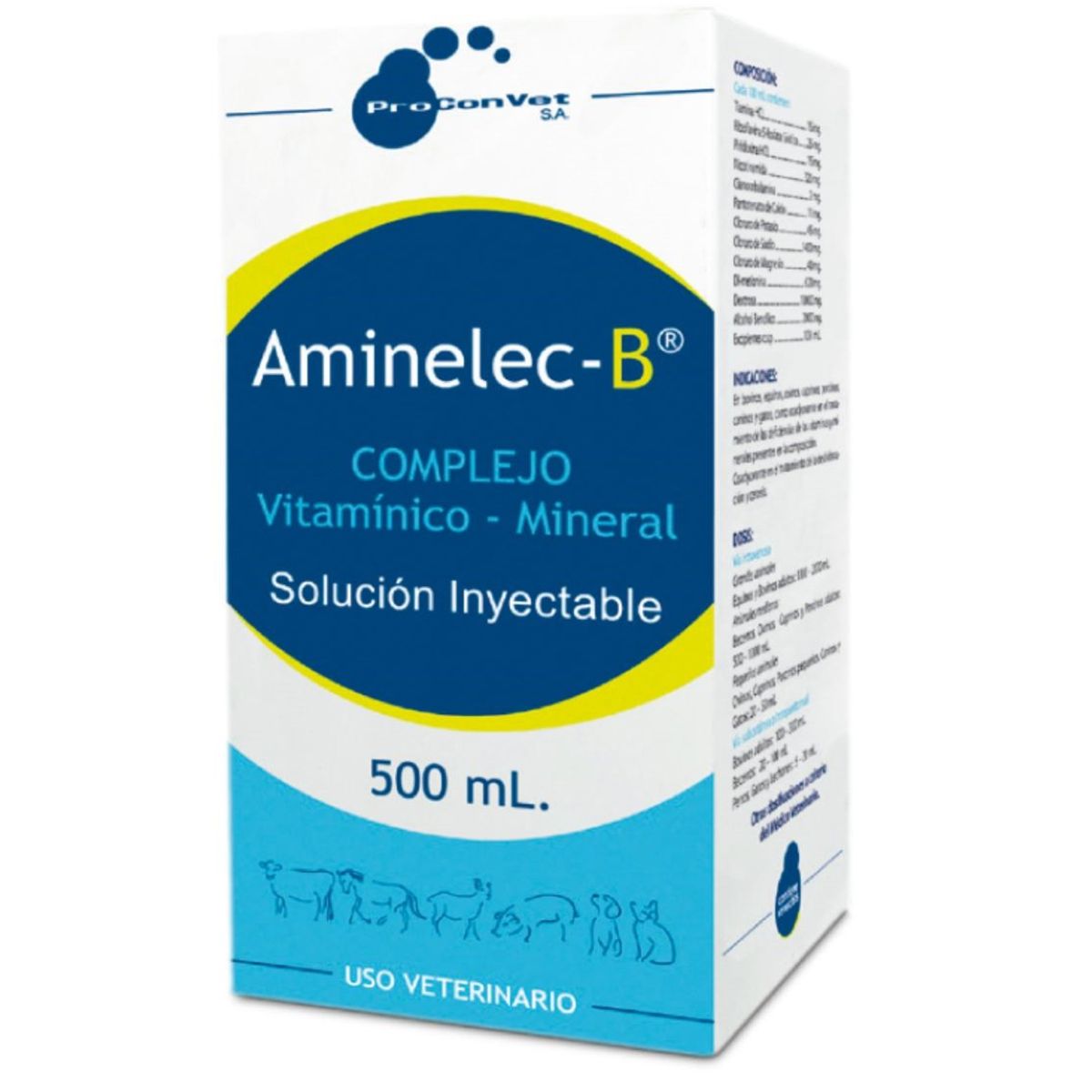 BOEHRINGER INGELHEIM - Aminelec Complejo Vitaminico x500ml