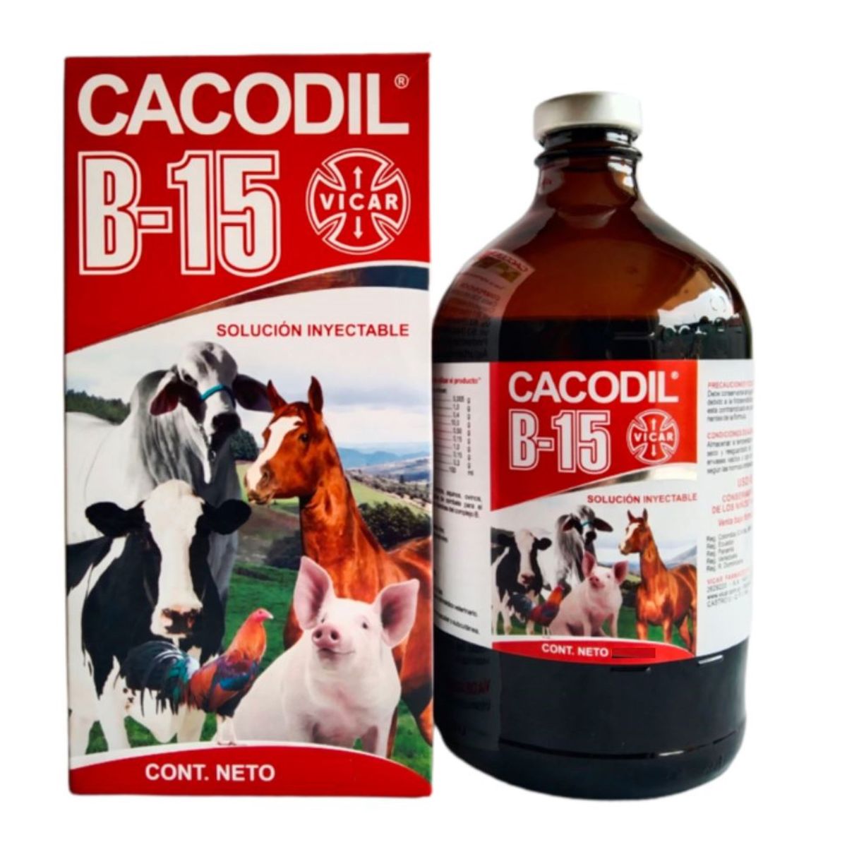 VICAR DE COLOMBIA SA - Cacodil B15 Solucion Inyectable x 25ml