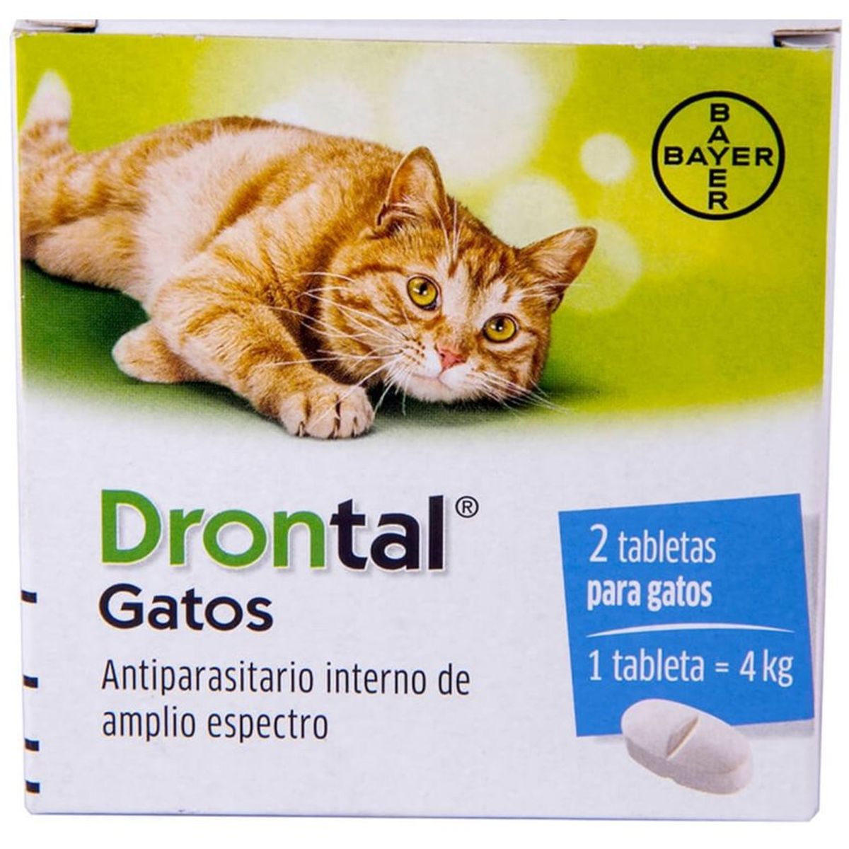 BOEHRINGER INGELHEIM - Drontal Antiparasitario Gatos X 2 Tabletas
