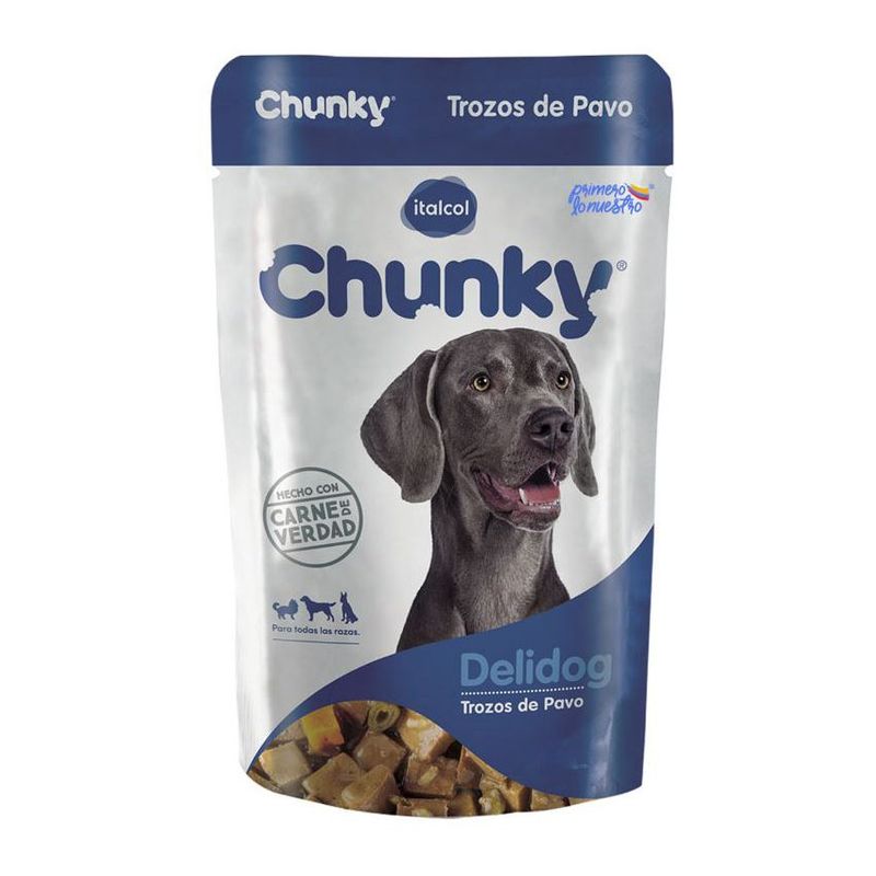 CHUNKY - Chunky Delidog Comida Humeda Trozos De Pavo 100G