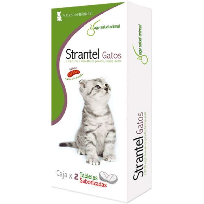 BOEHRINGER INGELHEIM - Strantel Antiparasitario Gatos Tableta Saborizada