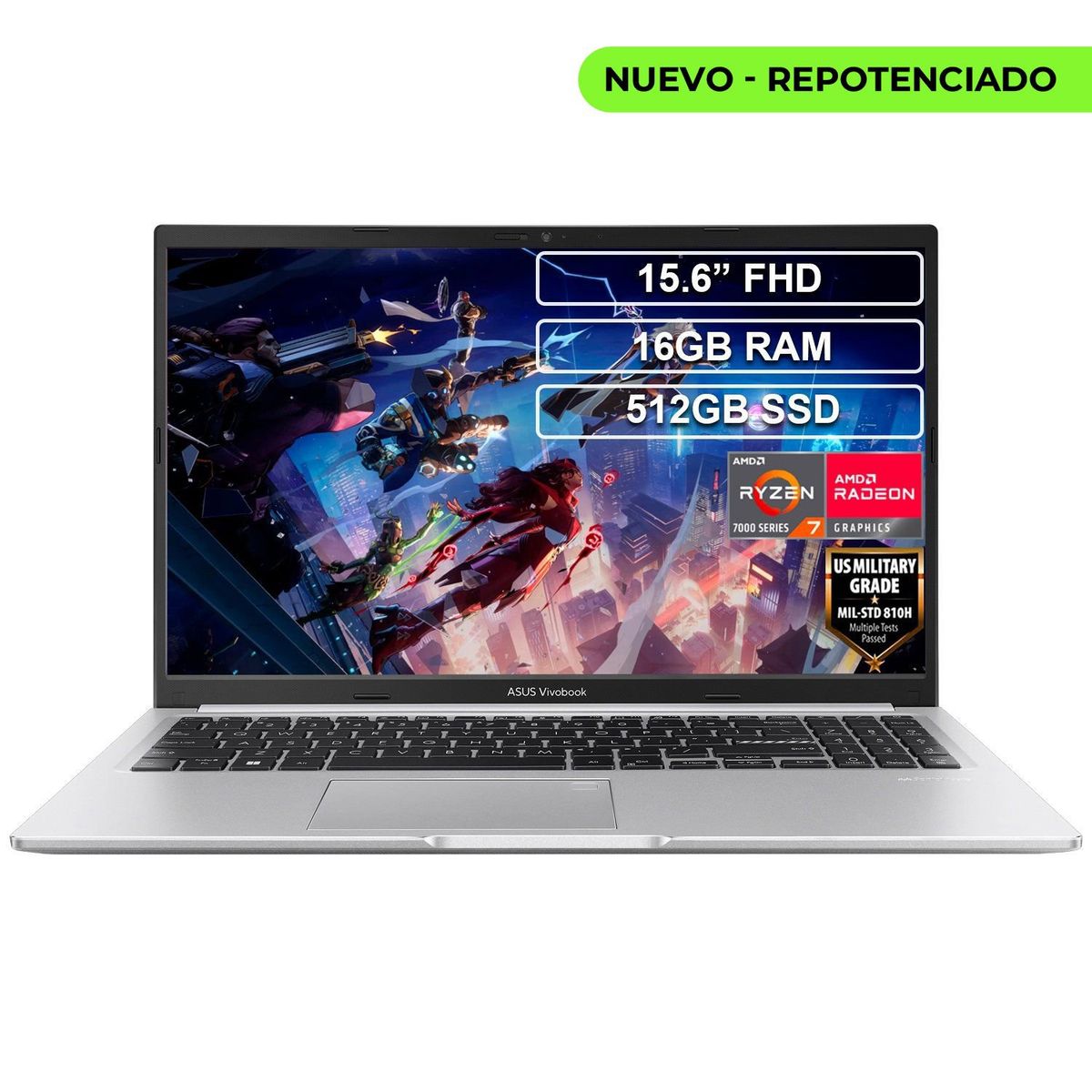 ASUS - Portátil Asus M1502YA Ryzen 7 7730U 16GB 512GB VivoBook 15