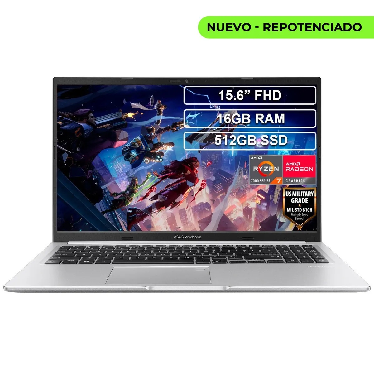 ASUS - Portátil Asus M1502YA Ryzen 7 7730U 16GB 512GB VivoBook 15