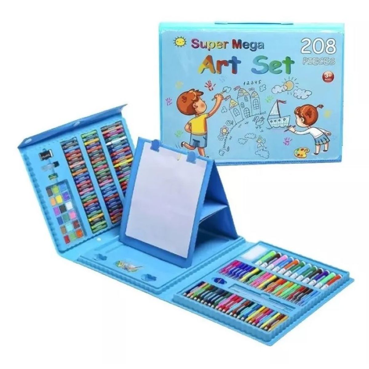 GENERICO - Set De Arte Maleta Para Niños 208 Piezas Creatividad Dibujo