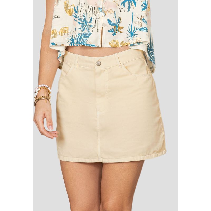 RUTTA - Falda Corta Mujer Beige Rutta 106894