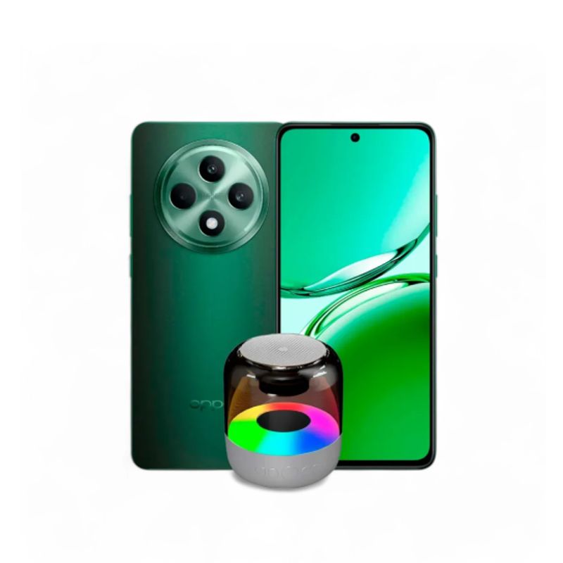 OPPO - Celular OPPO Reno 12 F 256GB 5G Verde + Speaker