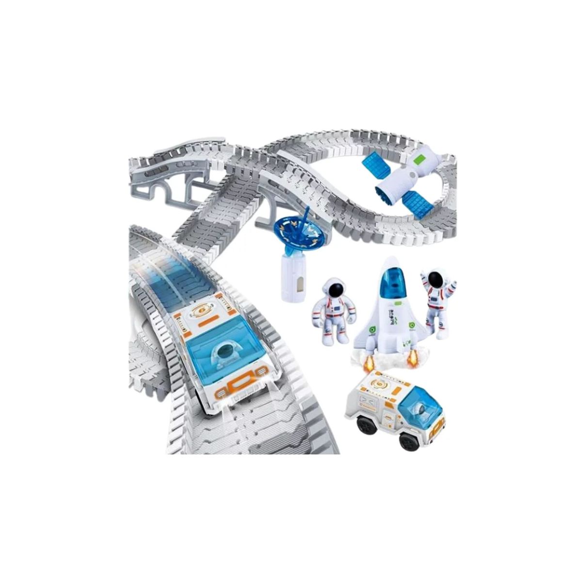 MAZUGI - Pista Astronauta Nave Carro Espacial 142 Pcs Juguete Navidad