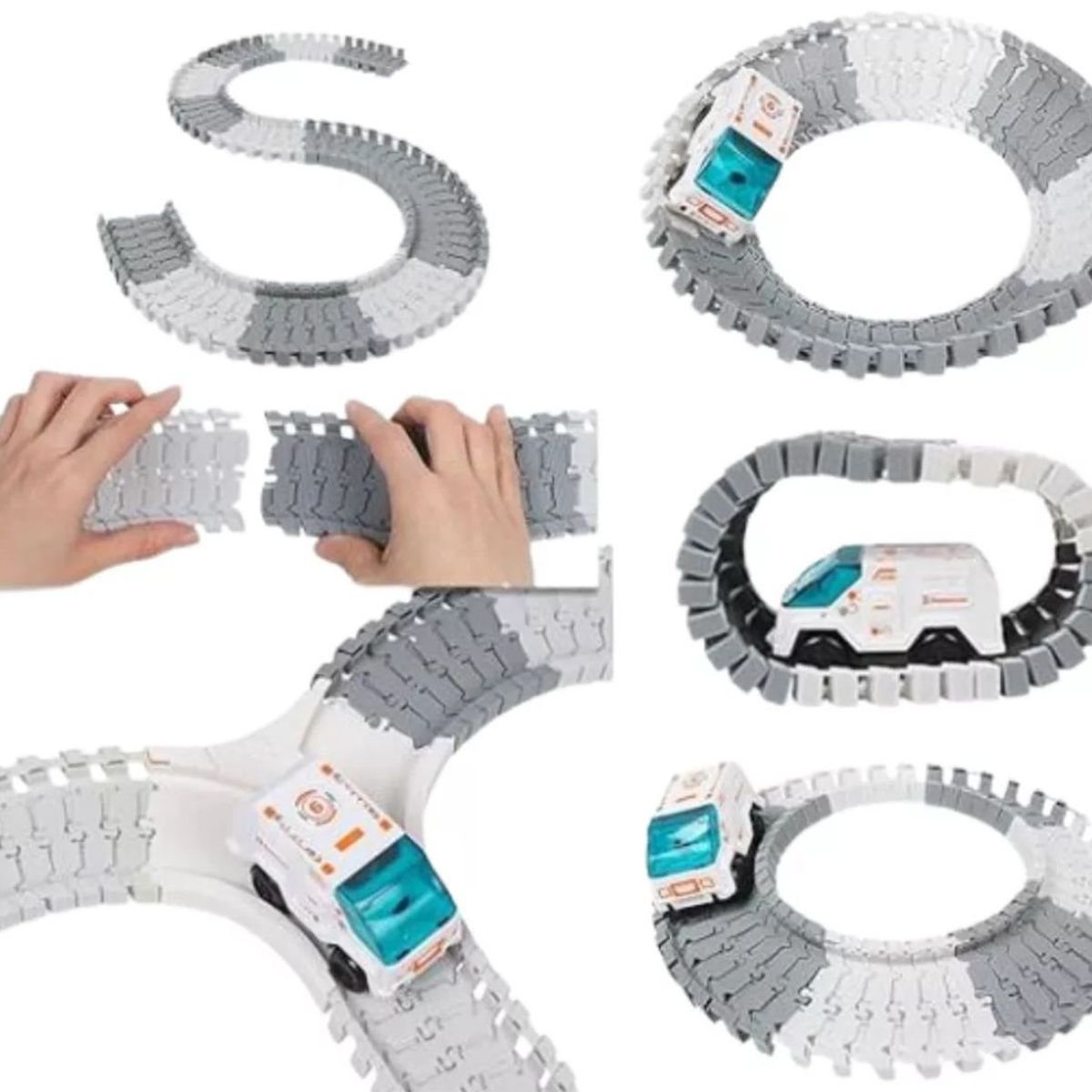 MAZUGI - Pista Astronauta Nave Carro Espacial 142 Pcs Juguete Navidad