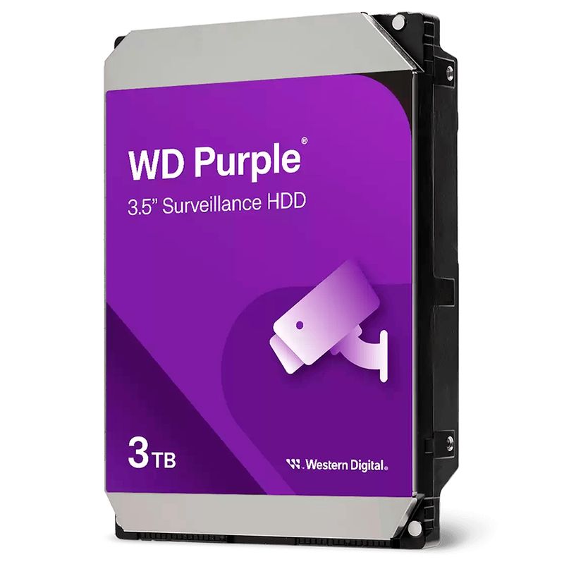 WESTERN DIGITAL - Disco Duro PC Western Digital 3TB Purple DVR