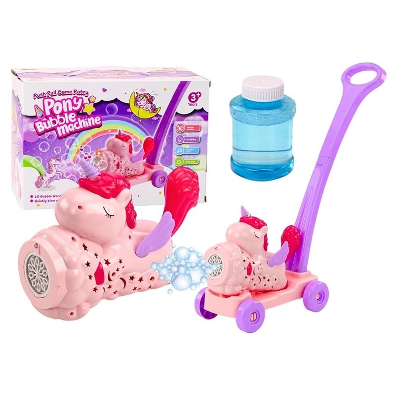 GENERICO - Pony Máquina de Burbujas Infantil