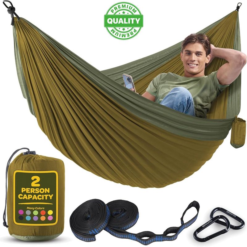 ONE PIXEL - Hamaca Camping Liviana Para 2 Personas + Estuche One Pixel