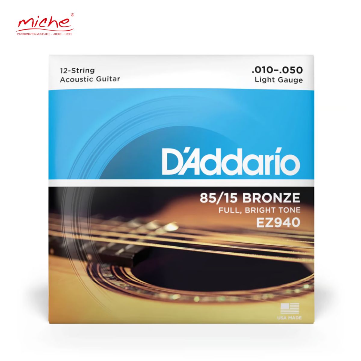 DADDARIO - CUERDAS DADDARIO EZ910 11-52 PARA GUITARRA ACÚSTICA