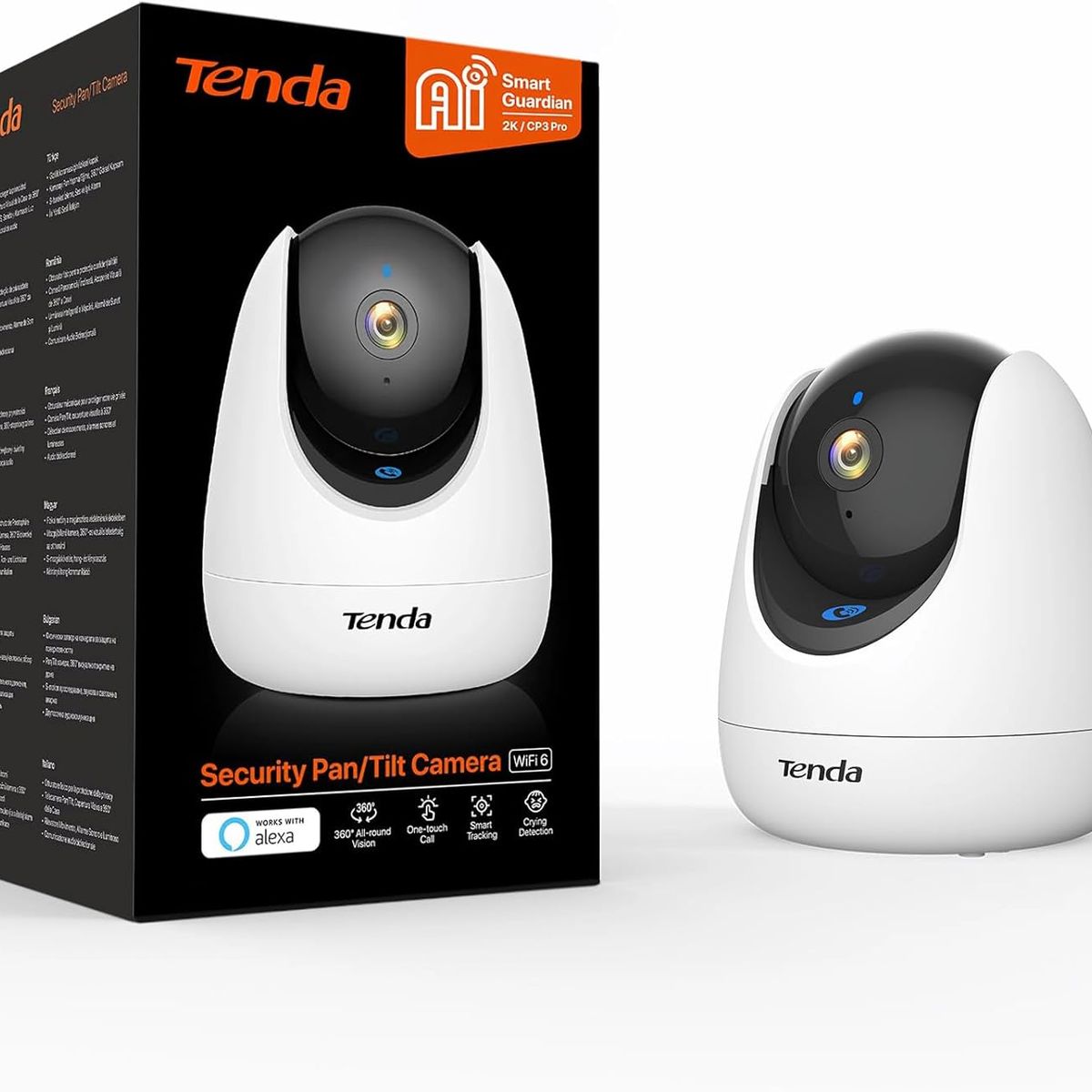 TENDA - Camara Tenda CP3 Pro 2K Wifi 6 Robotica Seguridad