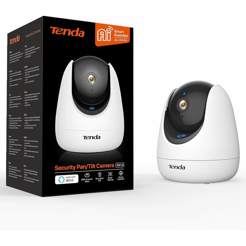 TENDA - Camara Tenda CP3 Pro 2K Wifi 6 Robotica Seguridad