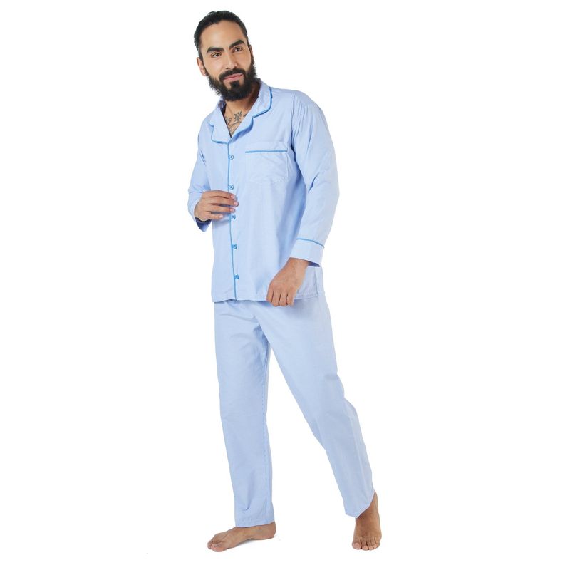 SANTANA - Pijama Hombre Carlos Celeste