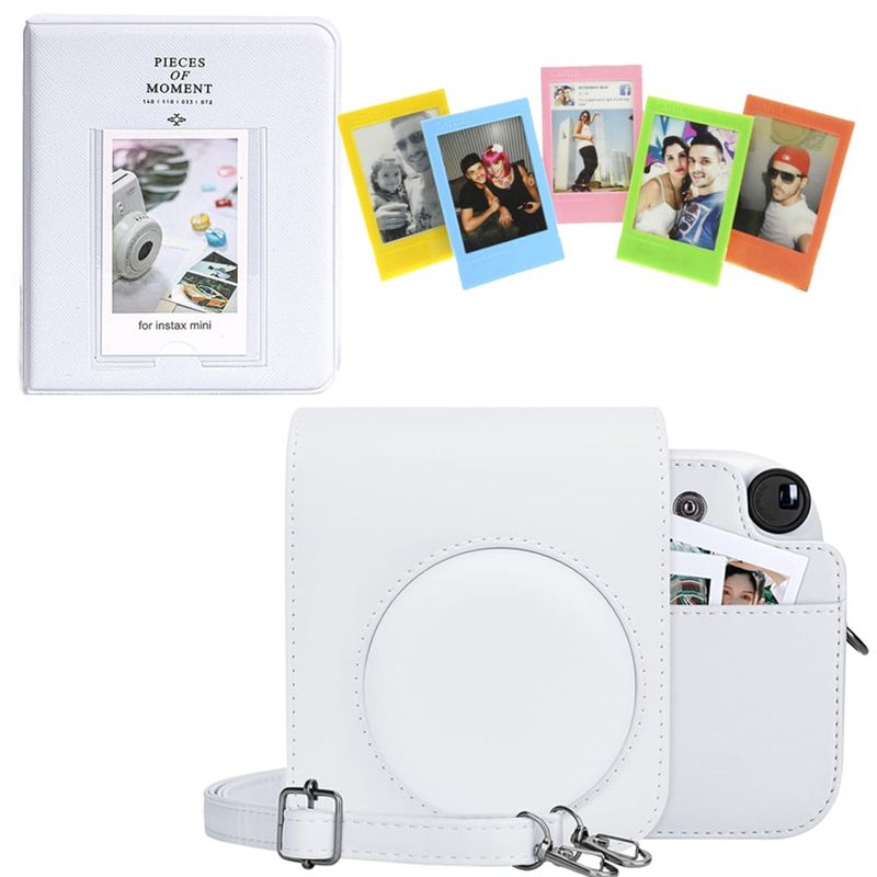 GENERICO - Combo Blanco Instax Mini 12 Estuche + Álbum + Marcos