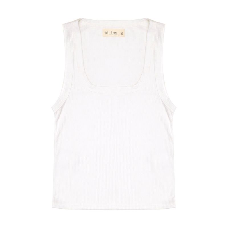 TENNIS - Camiseta tipo esqueleto en rib para mujer