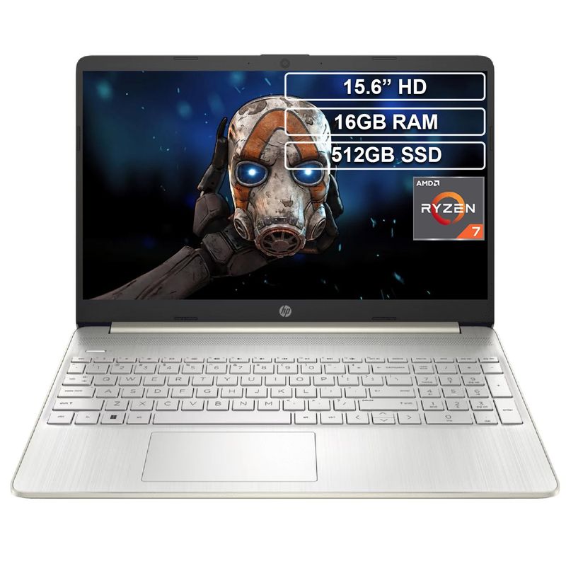 HP - Portátil HP 15-ef2525la Ryzen 7 5700U 16GB 512GB HD 15.6”