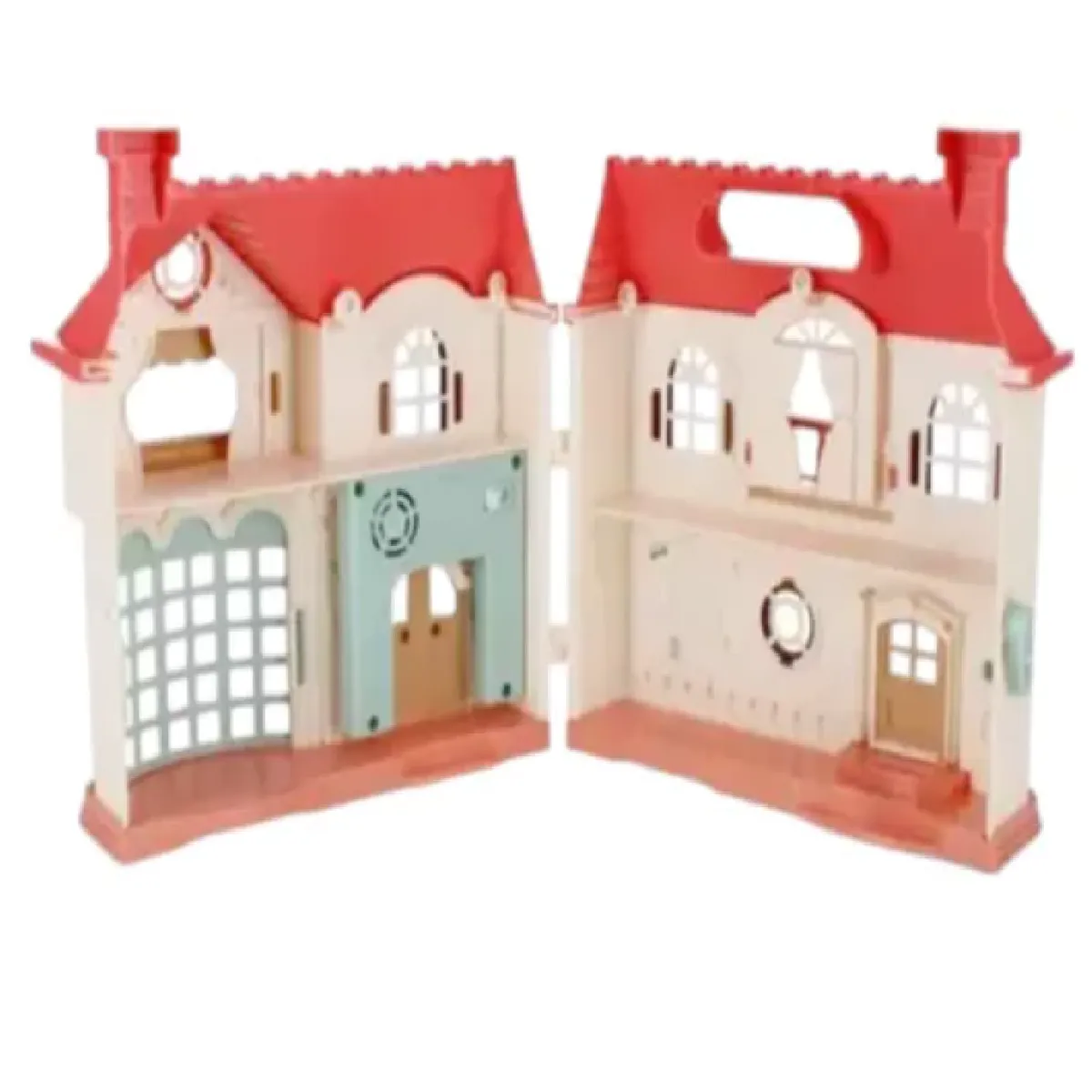 GENERICO - CASA DE MUÑECAS DE DOS PARTES CON ACCESORIOS KB99-53