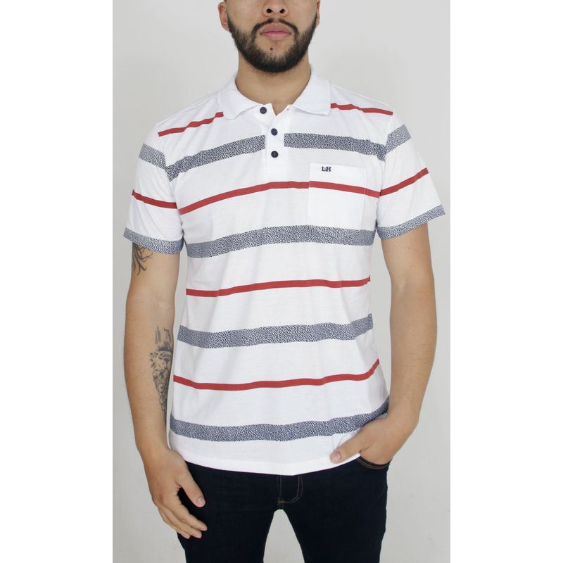 L Y H - Camiseta Para Hombre Blanco Marca L&H