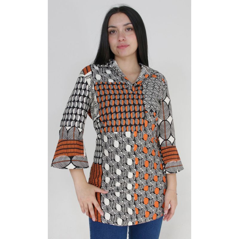 L Y H - Bluson Para Mujer Naranjo Marca L&H