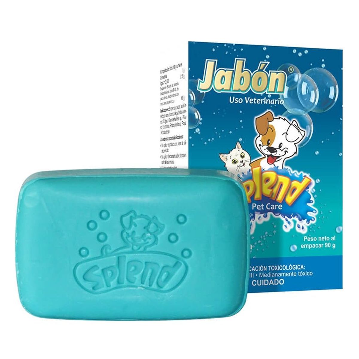 BOEHRINGER INGELHEIM - Splend Jabon Control Pulgas Garrapatas Perros Gatos 90G