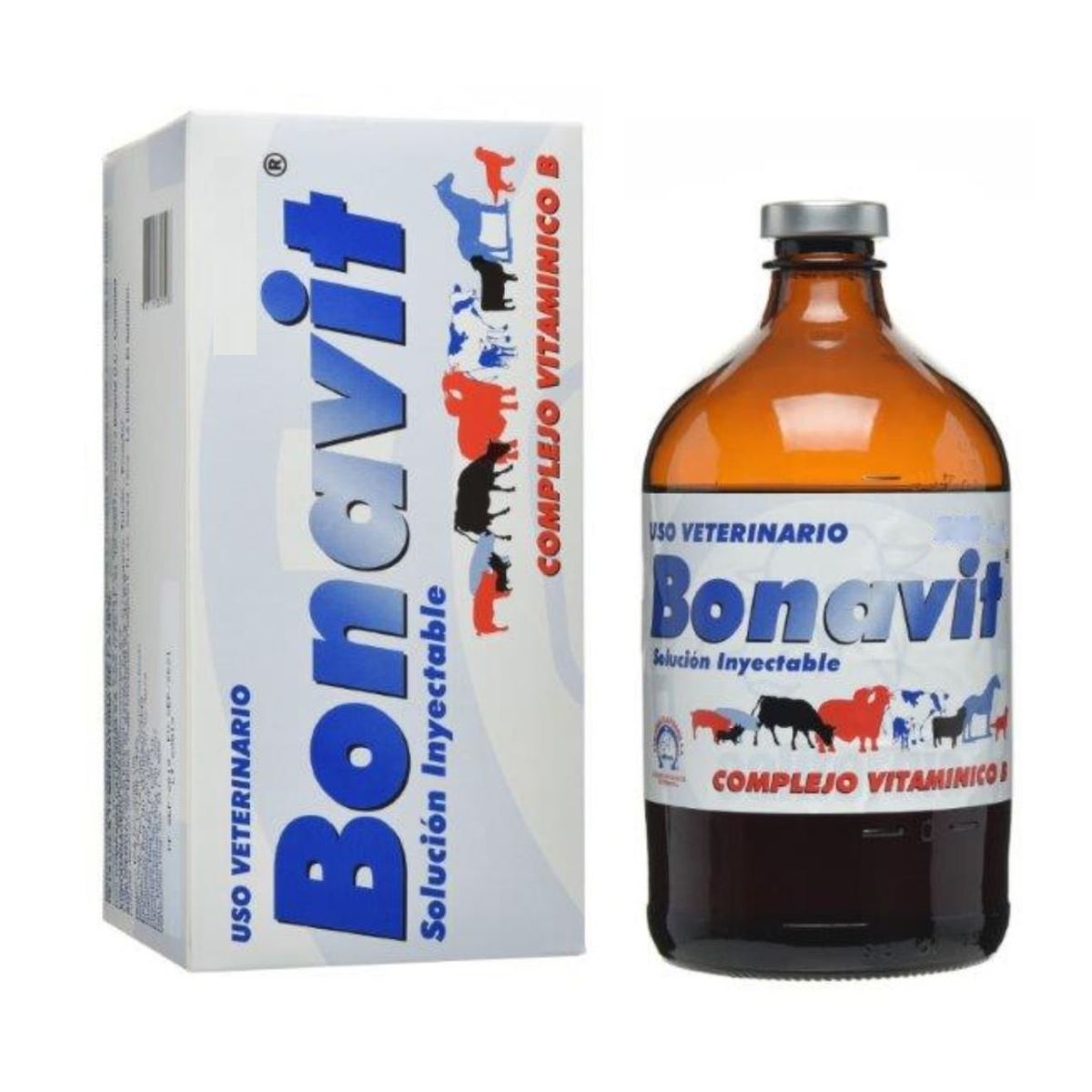 BOEHRINGER INGELHEIM - Bonavit Inyectable Vitaminas Bovinos Y Otros Animales 500Ml