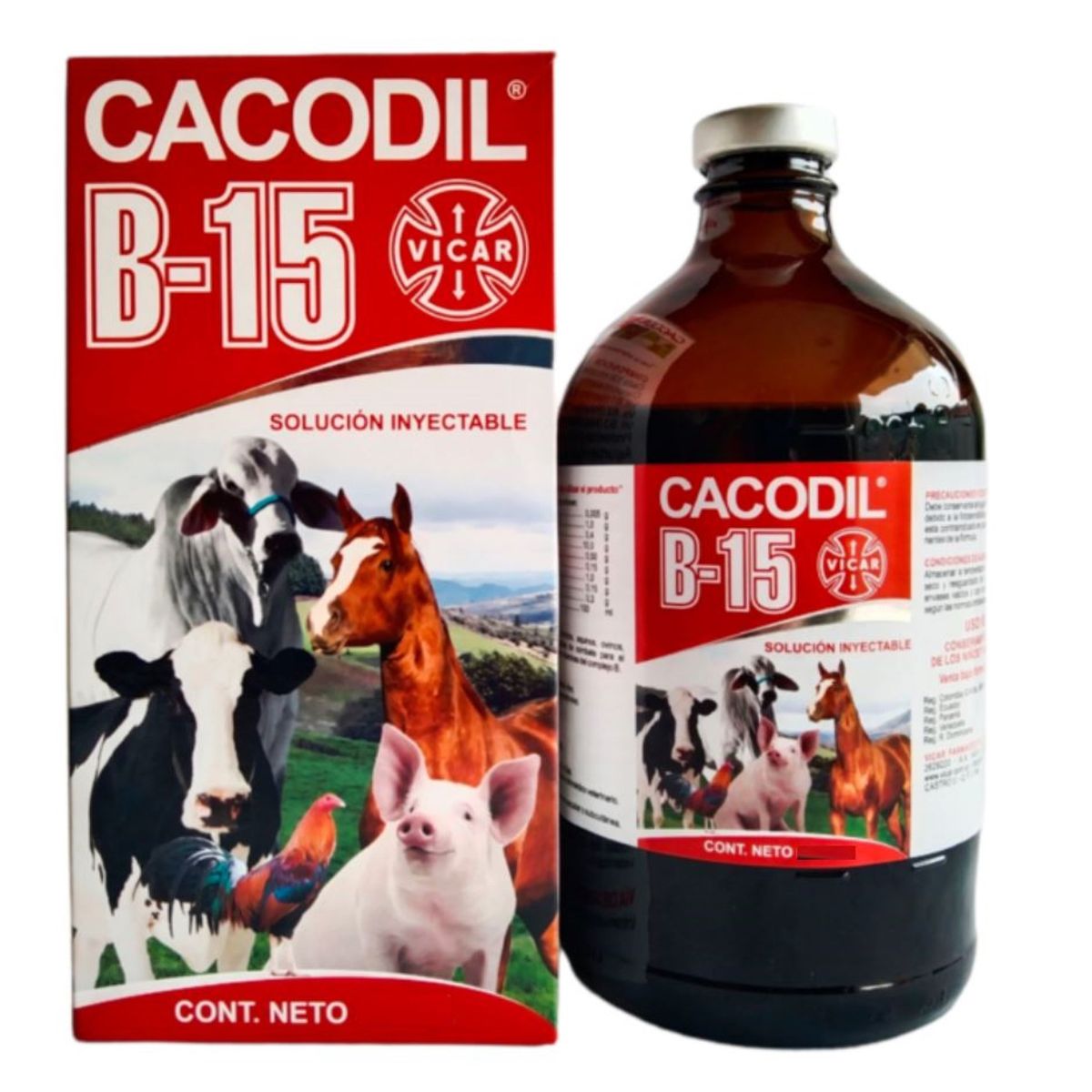 VICAR DE COLOMBIA SA - Cacodil B15 Solucion Inyectable x 500ml