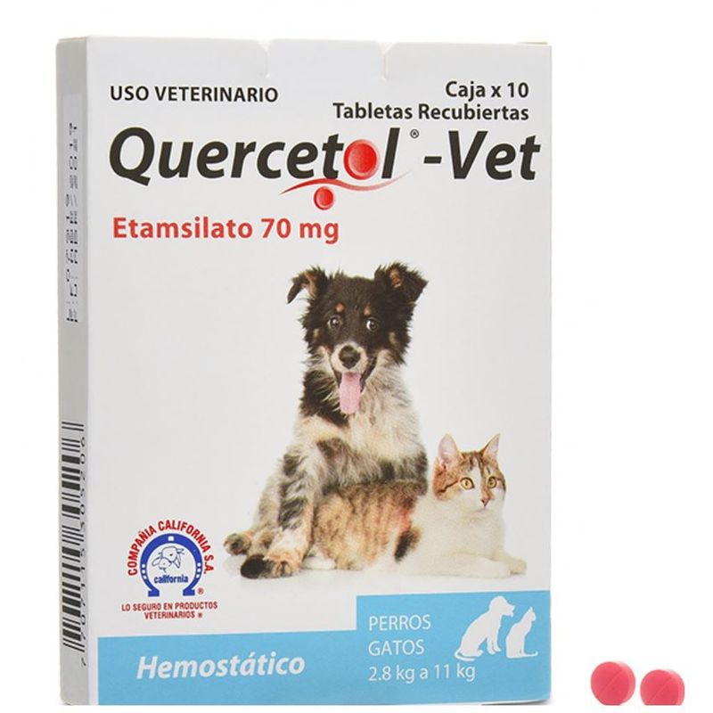 BOEHRINGER INGELHEIM - Quercetol Vet Madurador Plaquetas Perros Gatos 70Mg X10Tab