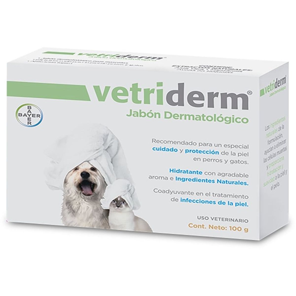 BOEHRINGER INGELHEIM - Vetriderm Jabon Dermatologico Perros Gatos 100G