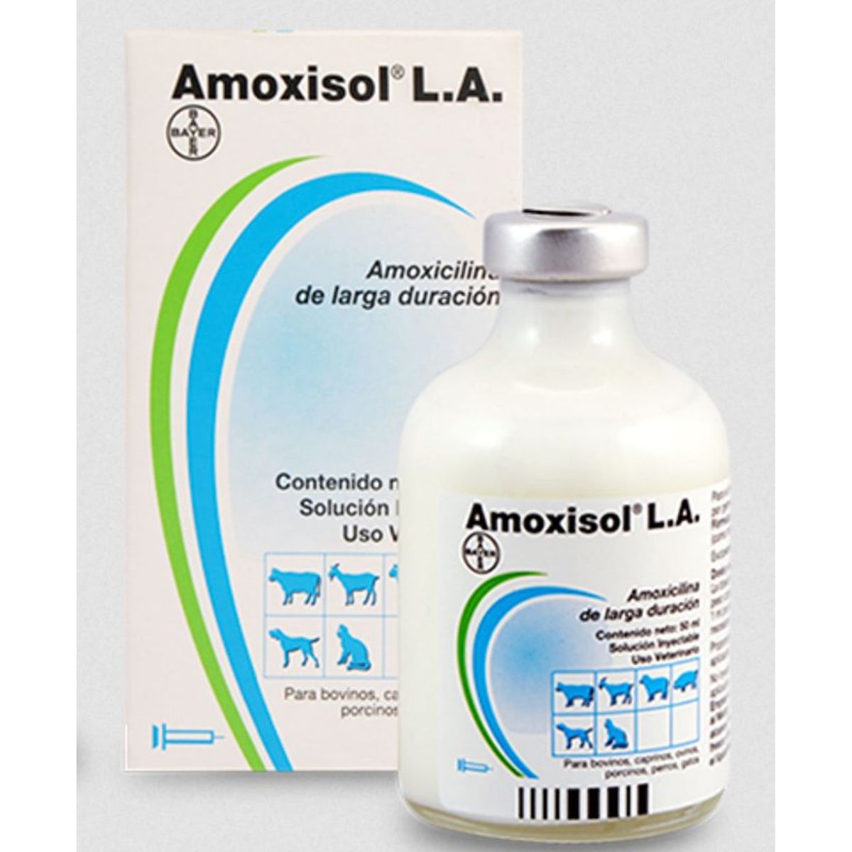 BOEHRINGER INGELHEIM - Amoxisol La Antimicrobiano Inyectable Bovinos 50Ml