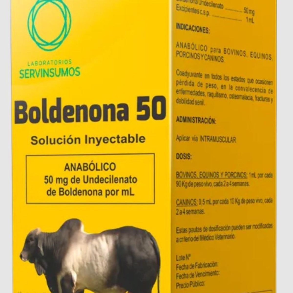GENERICO - Boldenona 50 Inyectable x 250ml