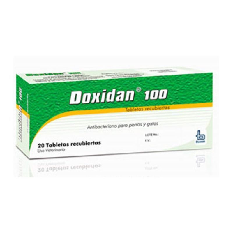 BOEHRINGER INGELHEIM - Doxidan 100 Antimicrobiano Perros Gatos X 20 Tabletas