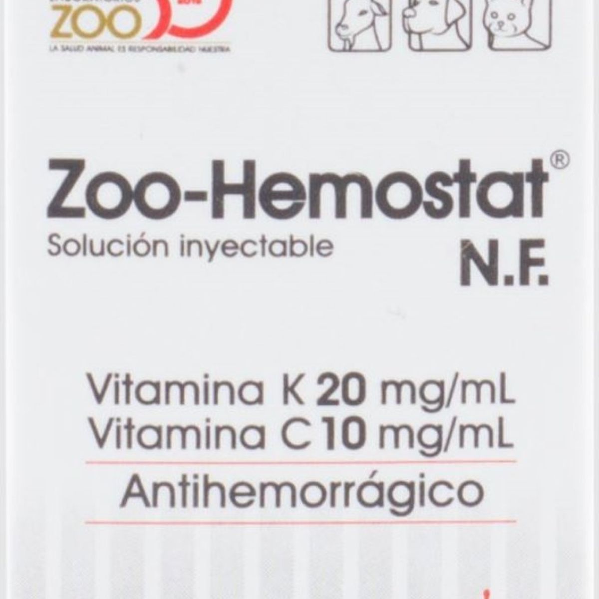 LABORATORIOS ZOO - Zoo Hemostat Nf Solucion Inyetable x20ml