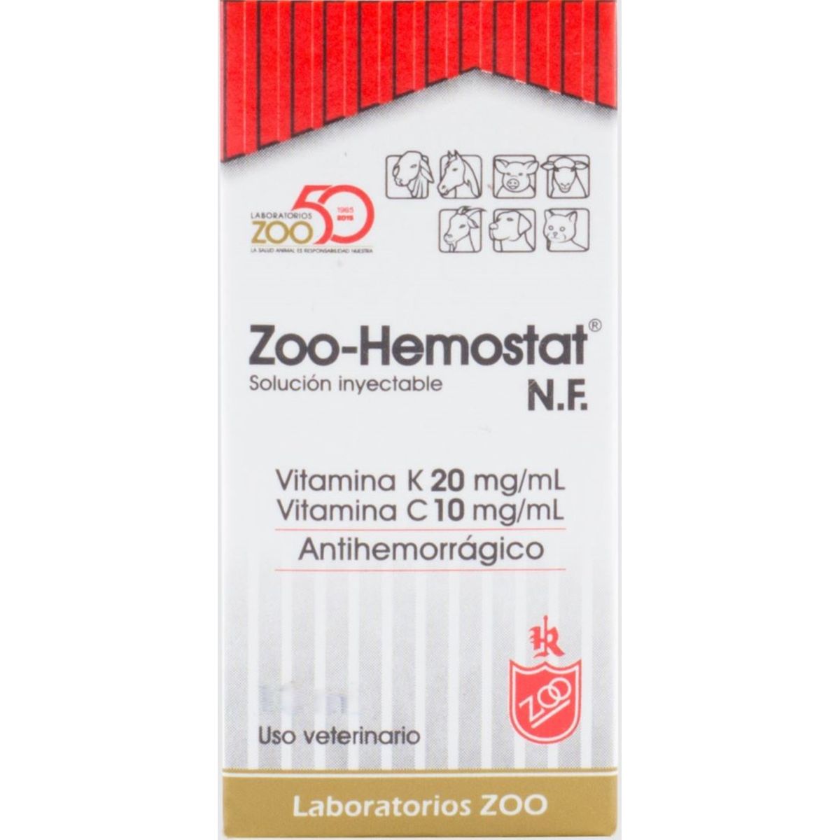 LABORATORIOS ZOO - Zoo Hemostat Nf Solucion Inyetable x20ml