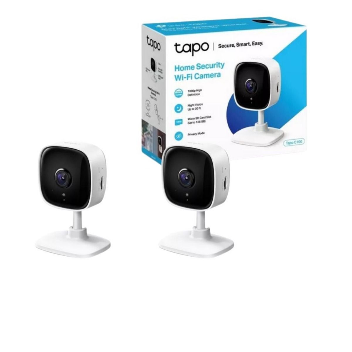 TP LINK - Combo 2 Cámaras TP-Link Tapo C100 Wifi 2MP Interior