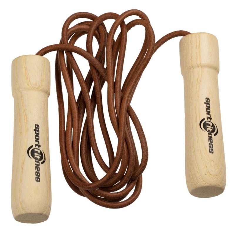 SPORTFITNESS - LAZO PARA SALTA CUERO BALINERAS JR2415