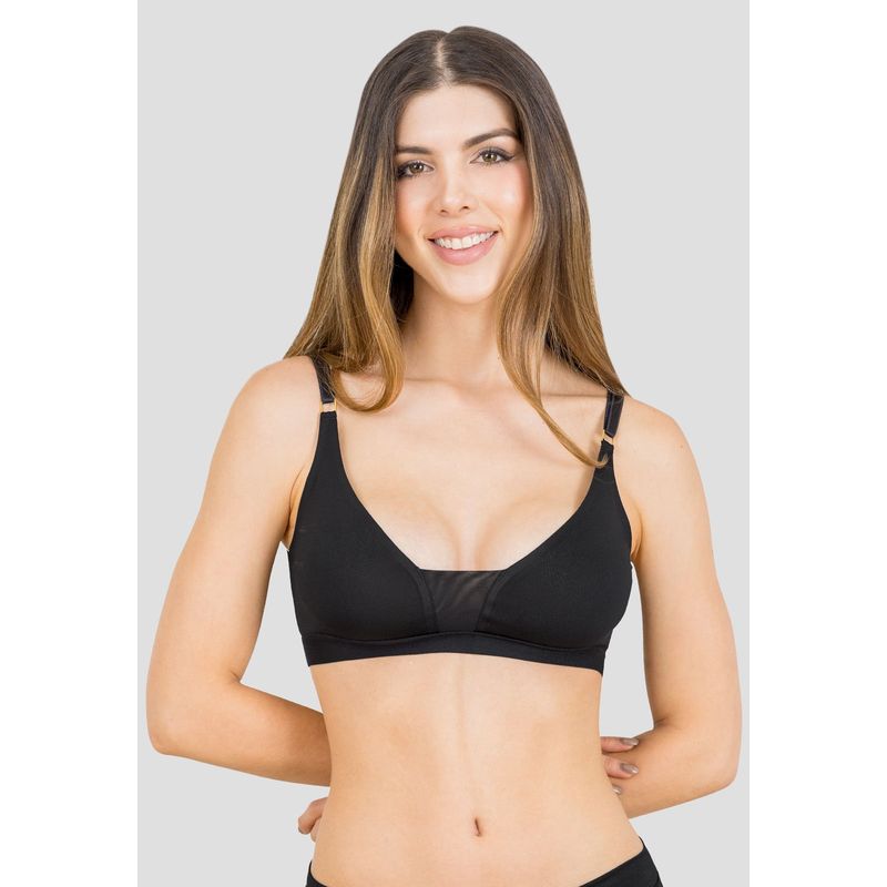 FORMAS INTIMAS - Top Mujer Negro Fi 106189