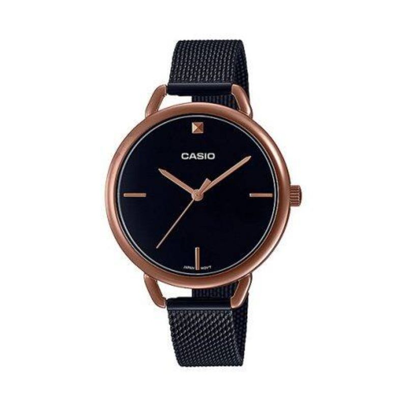 CASIO - Reloj Casio ltp-e415mbr-1cdf En Acero Original Dama Elegante - Negro
