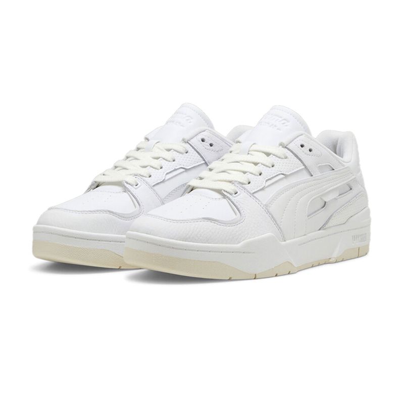 PUMA - Tenis Original Marca Puma Slipstream Club 48 Blanco Hombre