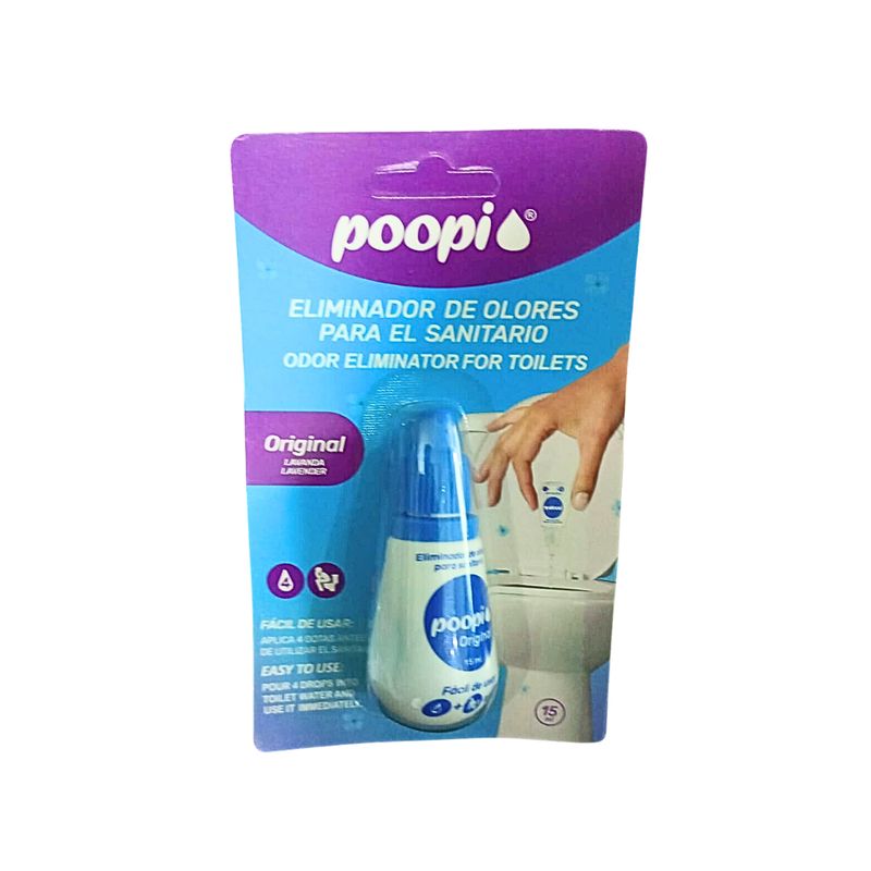GENERICO - Poopi Eliminador de olores para el sanitario Lavanda x 15mL