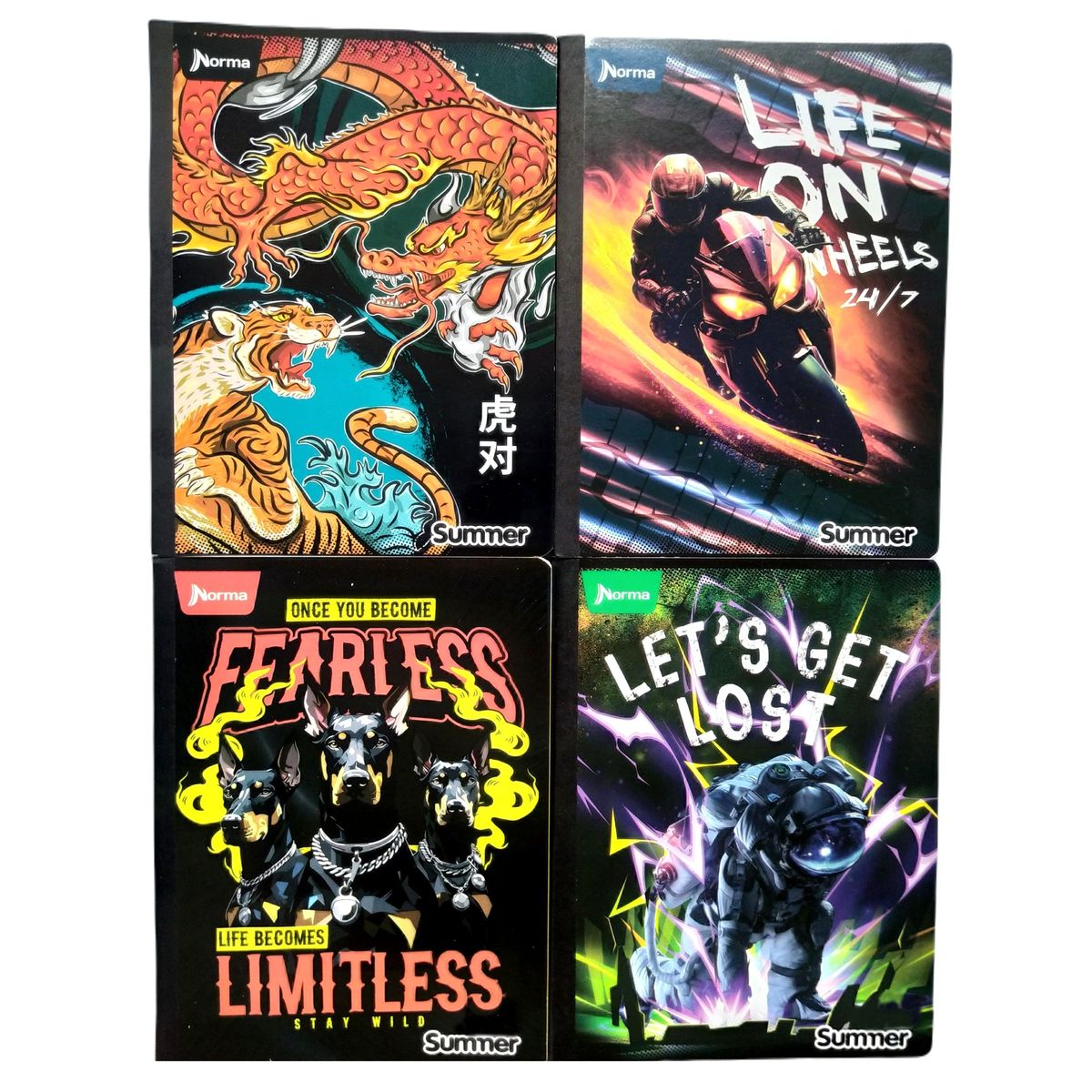 NORMA - Cuaderno Cuadriculado Niño 100 Hojas x 5 Unds Summer Norma