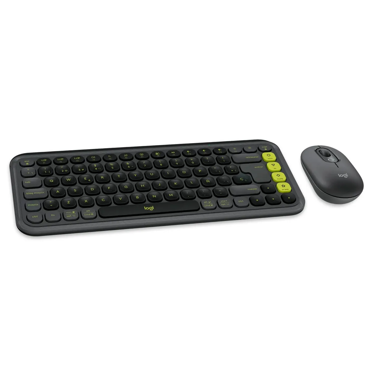 LOGITECH - Combo Teclado y Mouse Logitech Pop Icon Grafito