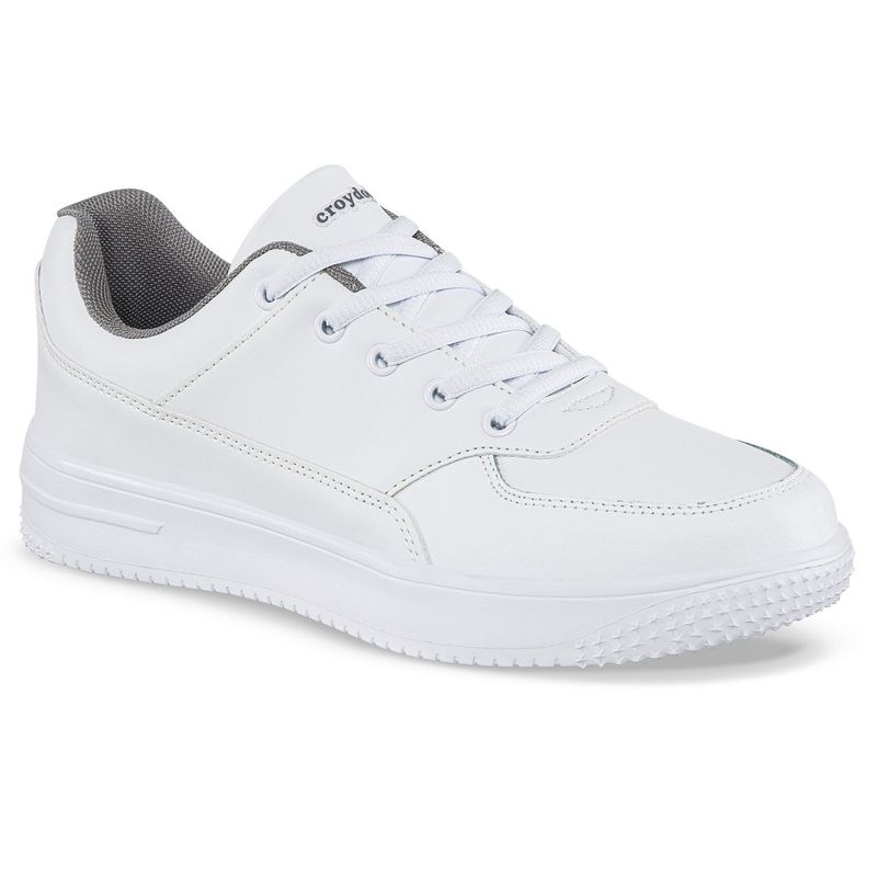 CROYDON - Tenis Colegio Shopir Pro C Blanco-Gris Niño y Niña Croydon