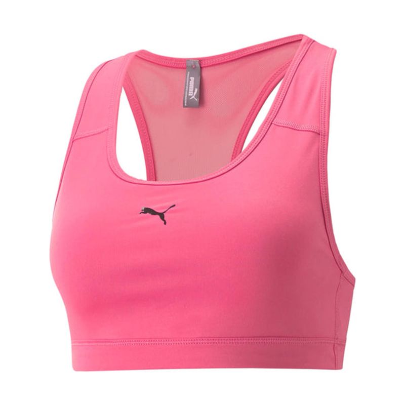 PUMA - Top Bra Marca Puma Original Mid Impact 4 Keeps Rosa Mujer