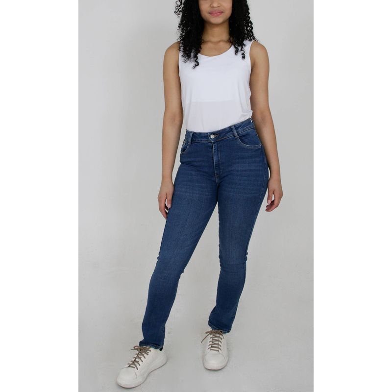 L Y H - Jean Para Mujer Azul Marca L&H
