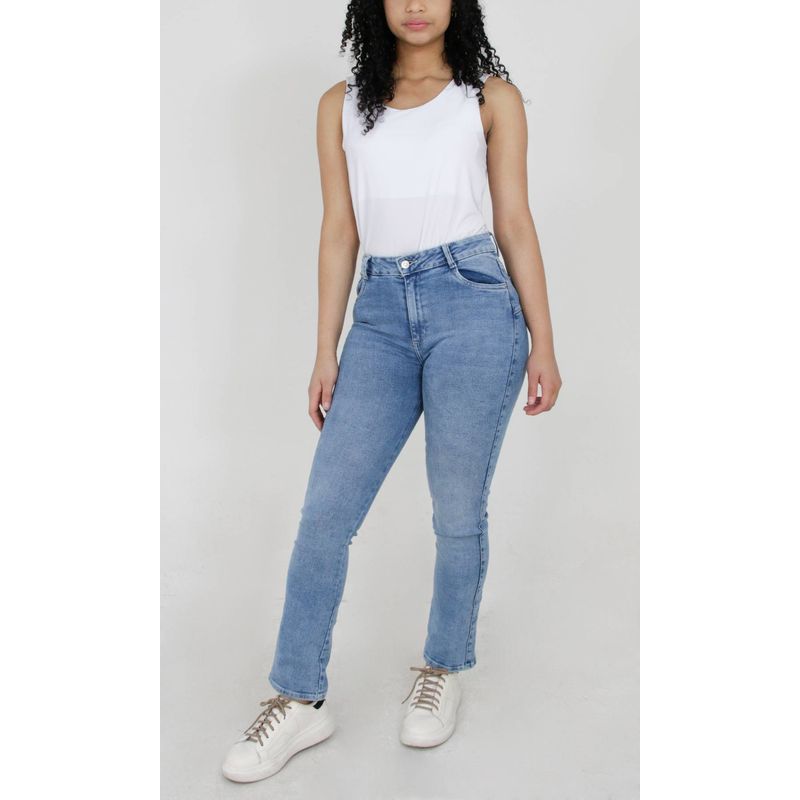 L Y H - Jean Para Mujer Azul Marca L&H